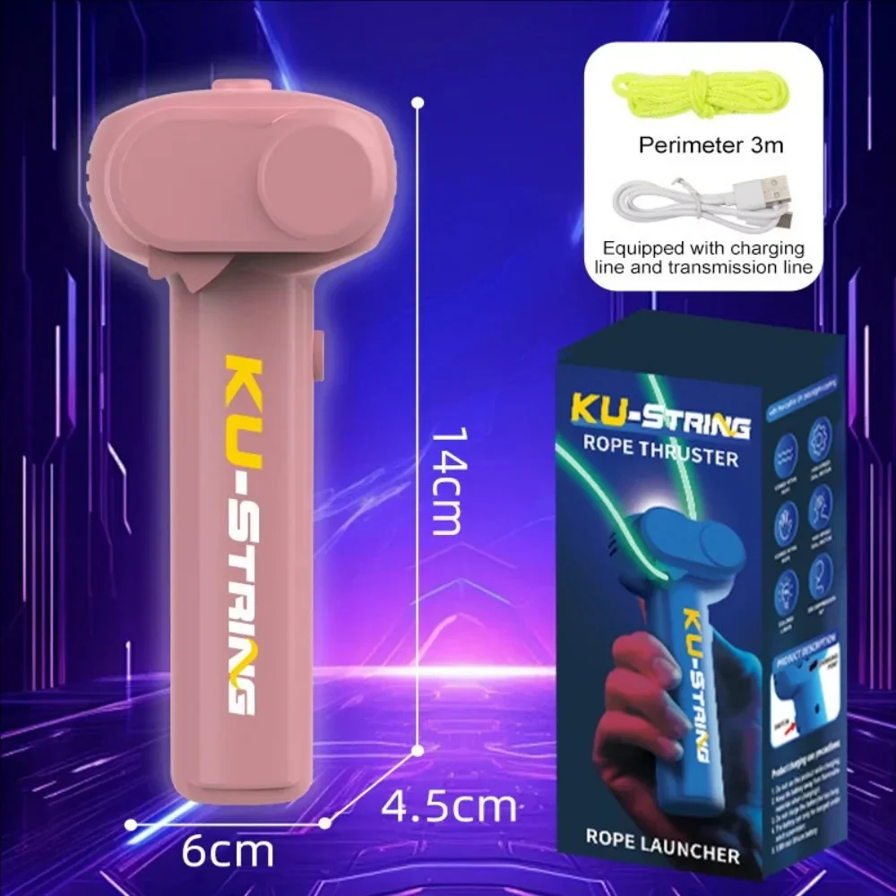Glow-in-the-dark fun electric rope thruster children's outdoor new exotic decompression toys Creative toys for cats and pets - Image 7
