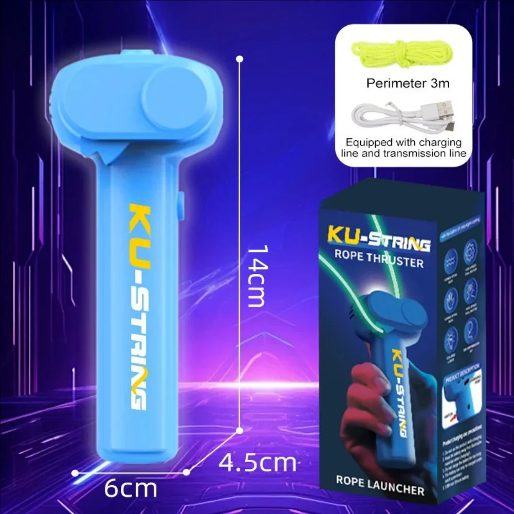 Glow-in-the-dark fun electric rope thruster children's outdoor new exotic decompression toys Creative toys for cats and pets - Image 9