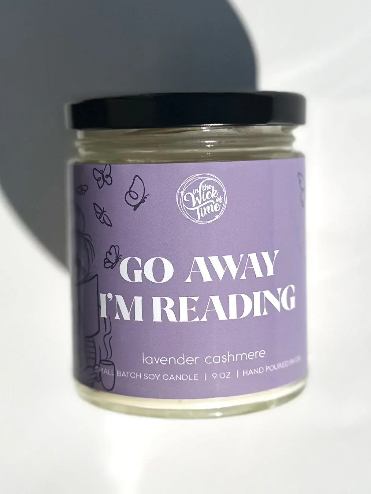 Go Away, I’m Reading Candle 9 OZ - Image 2