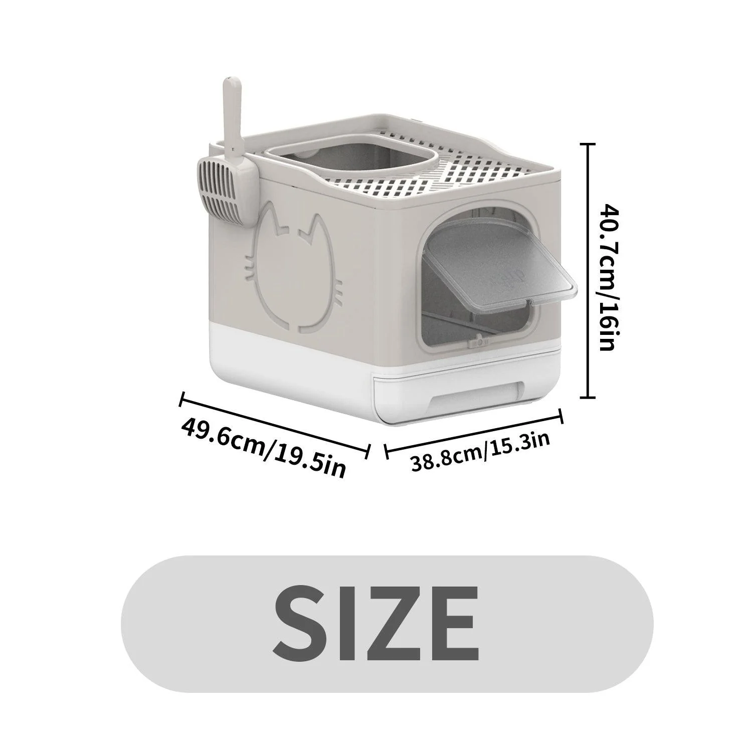 Go Fresh-  Portable Foldable Cat Litter Box - Image 4