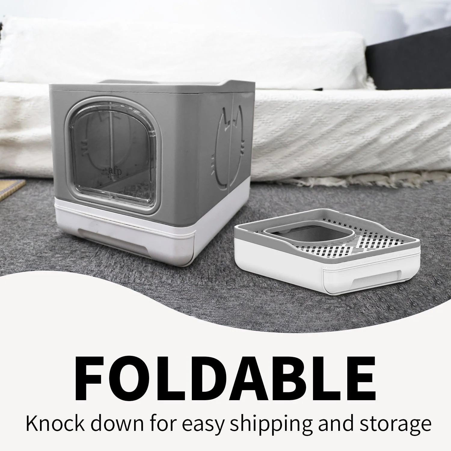 Go Fresh-  Portable Foldable Cat Litter Box - Image 8