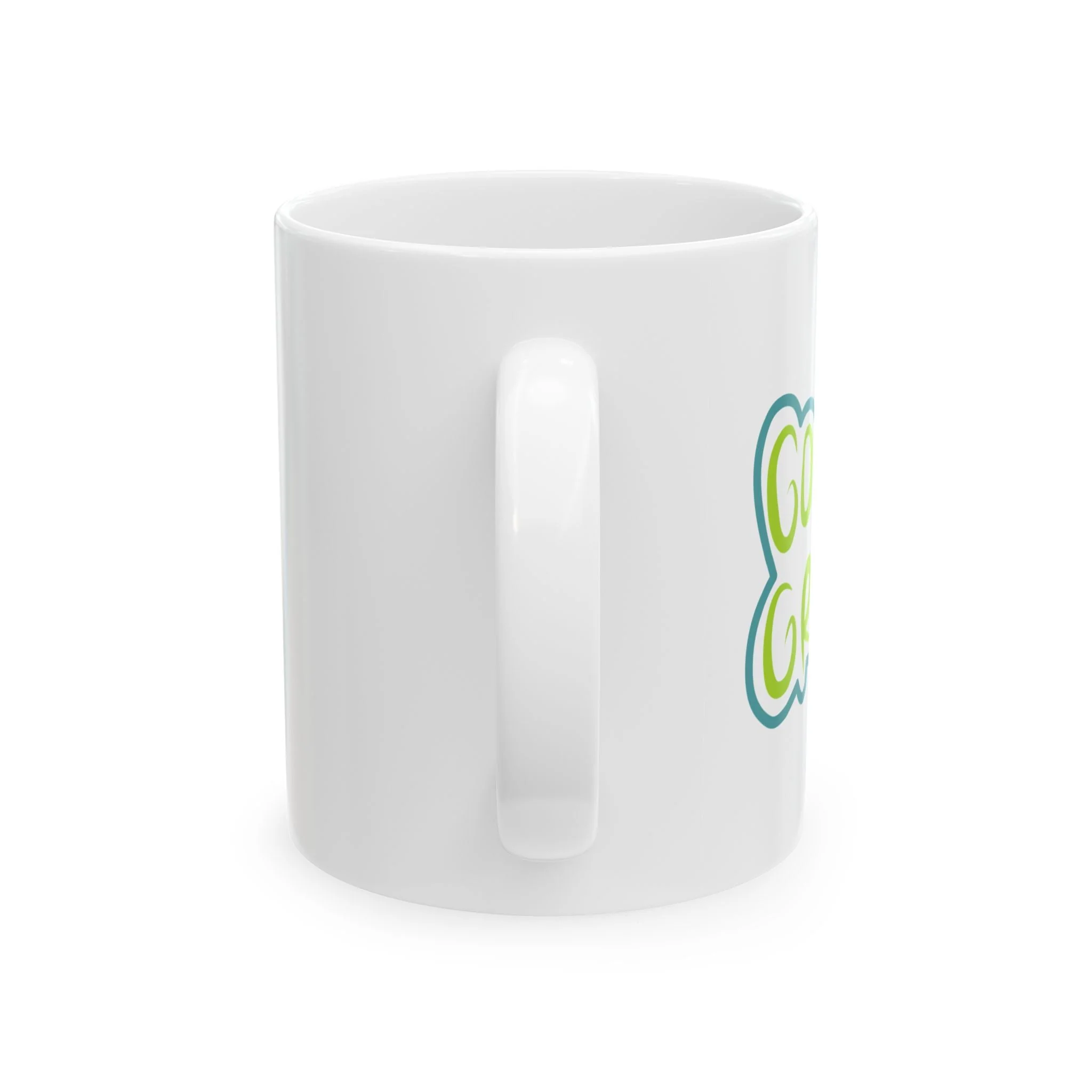 Go Green Ceramic Mug – Eco-Friendly, Statement Mug - Image 3