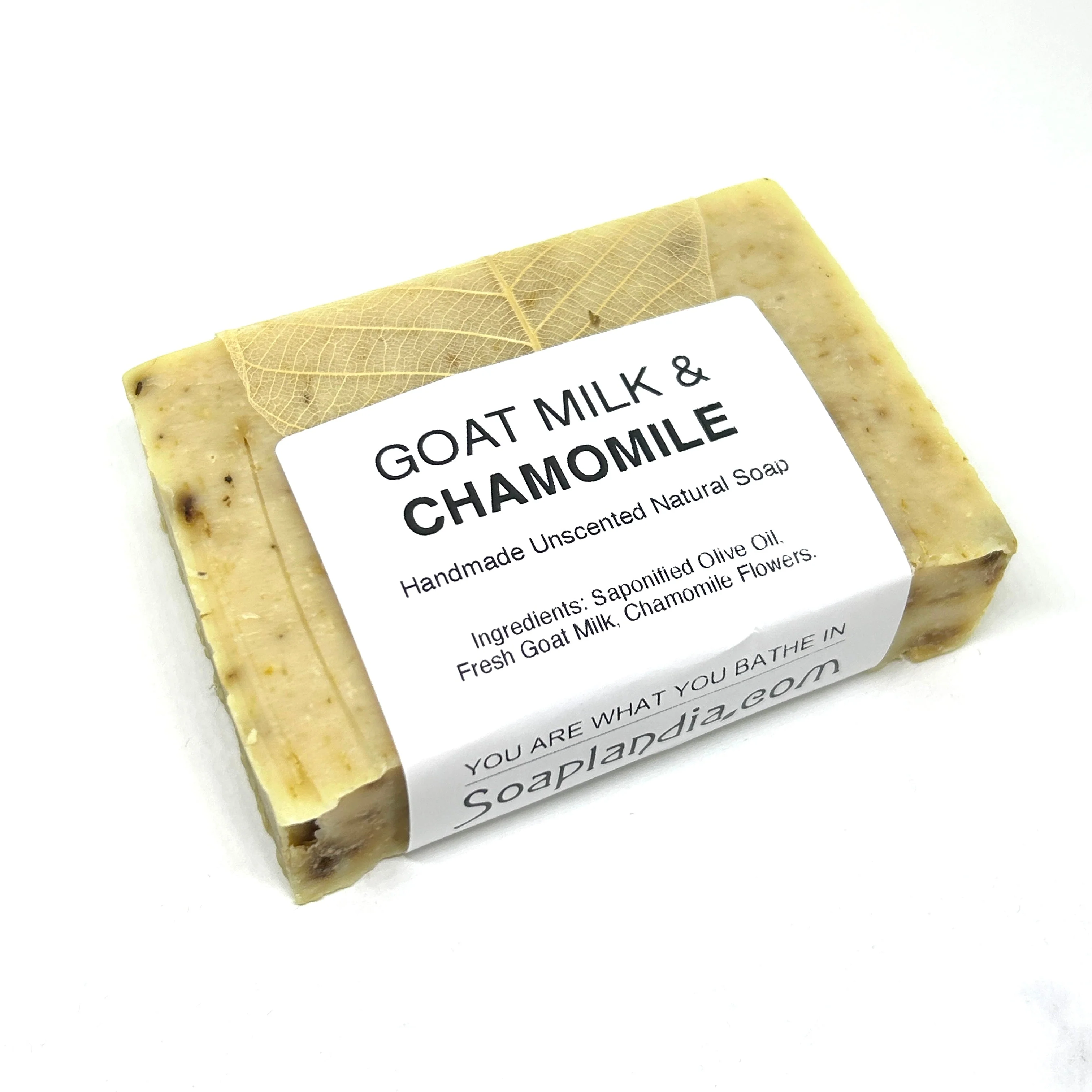 Goat Milk & Olive Oil Bar Soap with Chamomile, Unscented - Image 4