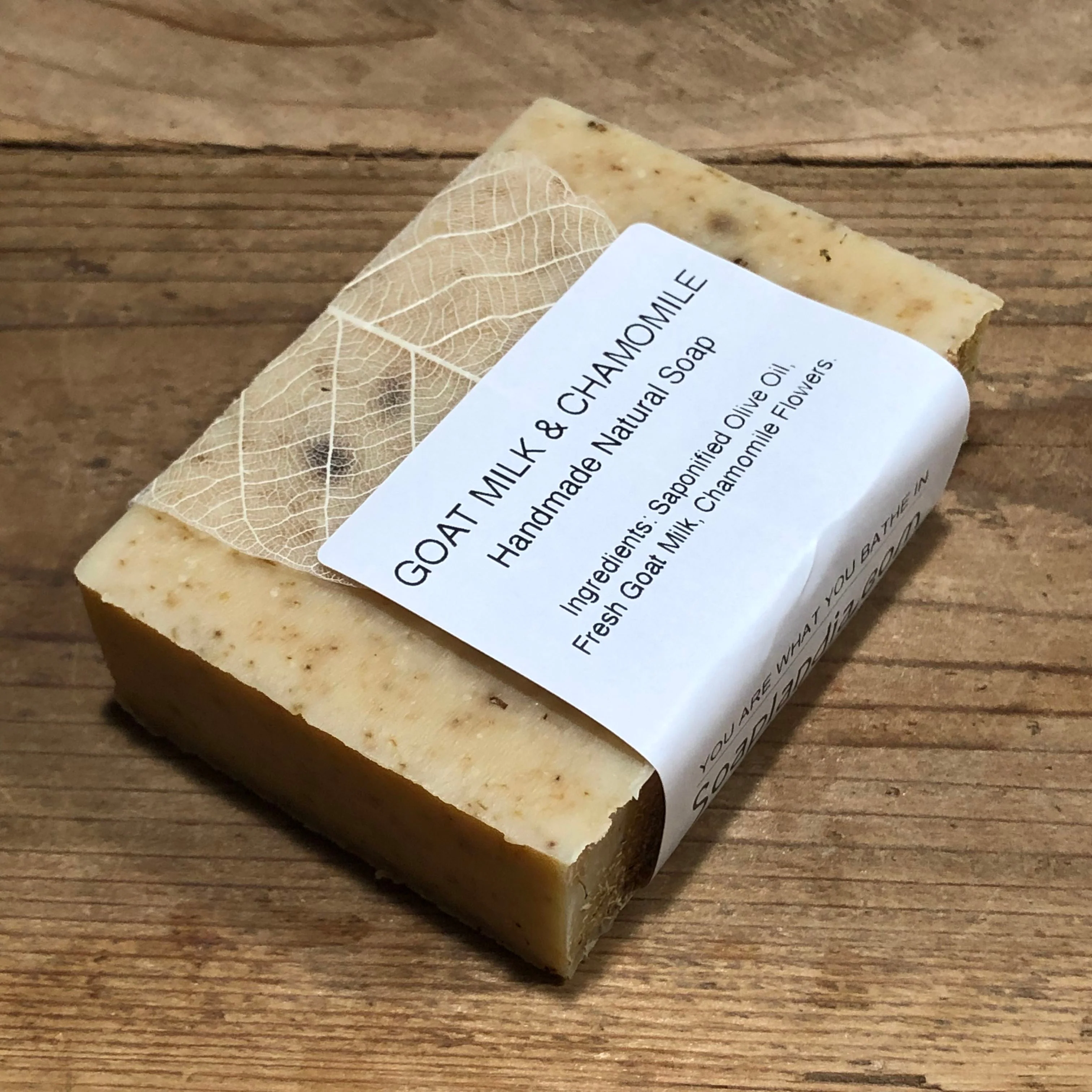 Goat Milk & Olive Oil Bar Soap with Chamomile, Unscented - Image 5