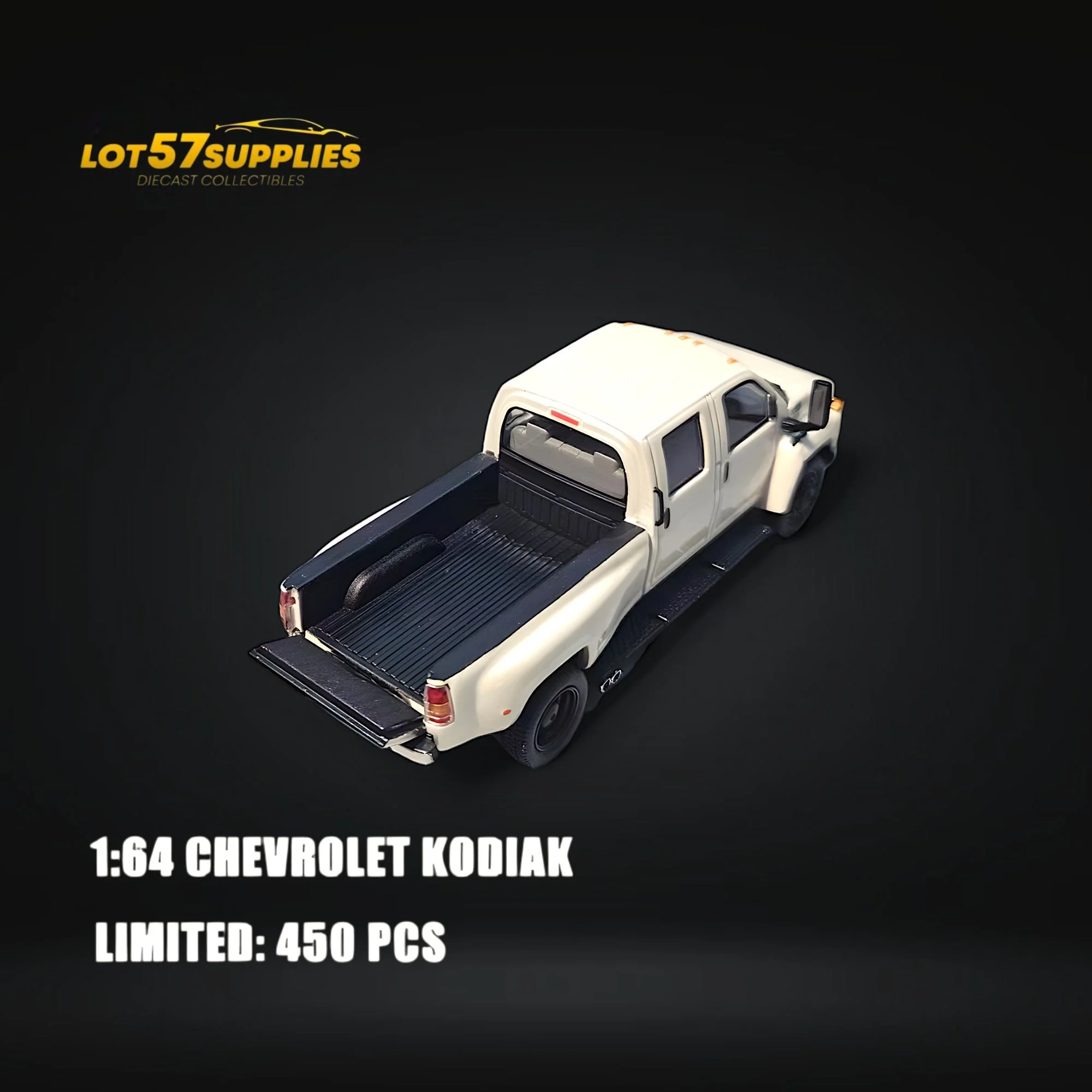GOC Chevrolet KODIAK Pickup White 1:64 - Image 2