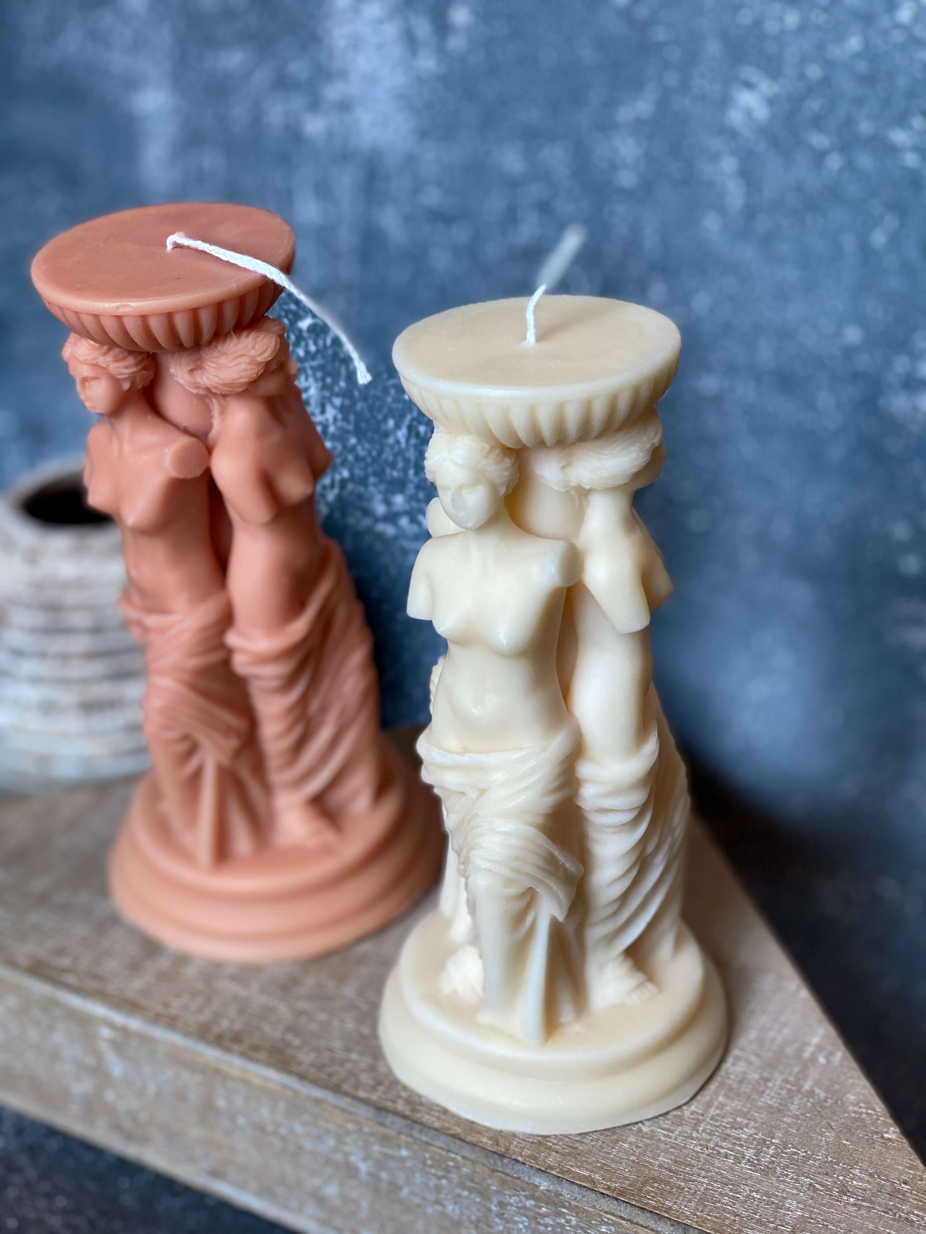 Goddess Sculpture Candle | Soy Wax Art Trio - Image 5