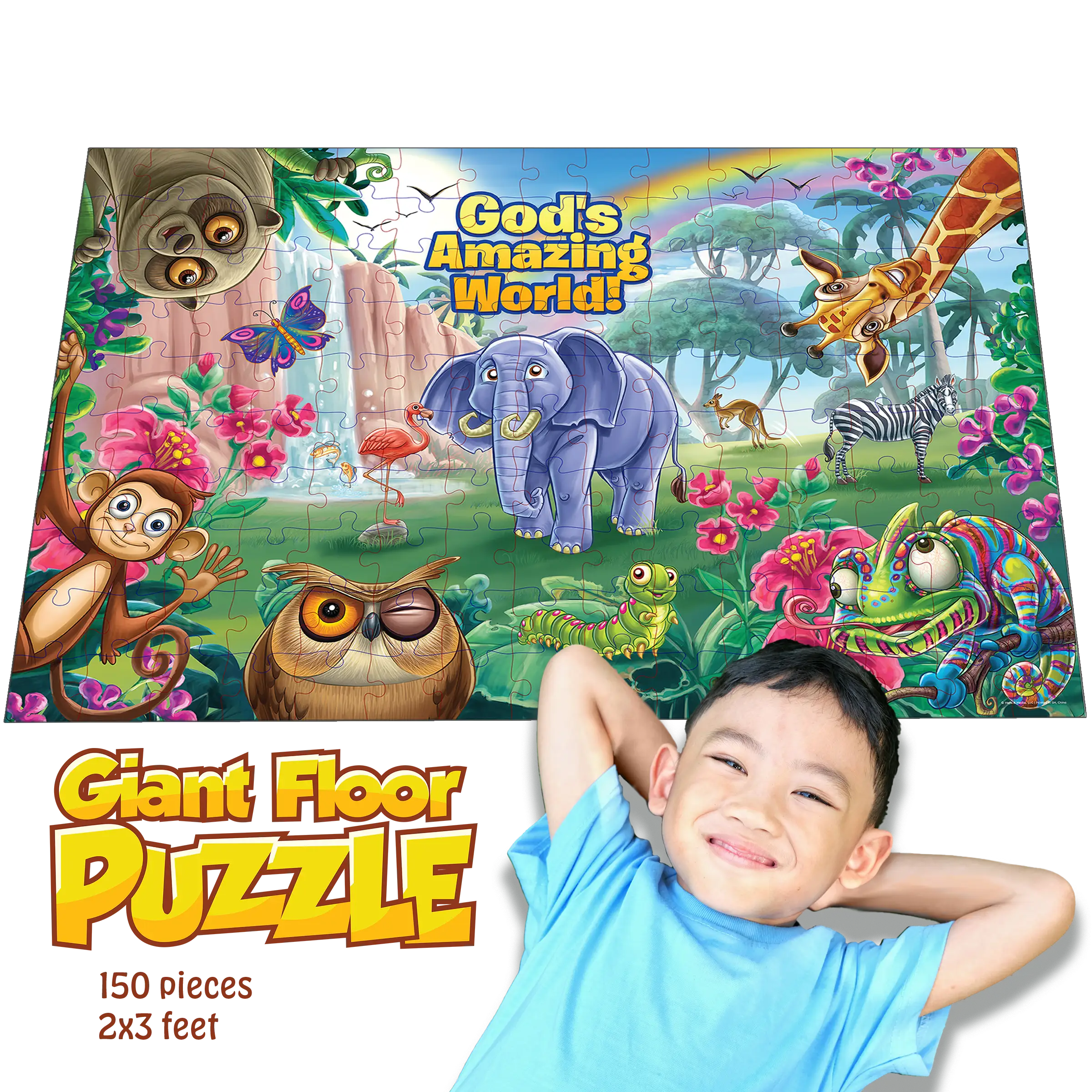 God's Amazing World - 150-Piece Giant Floor Puzzle - Image 2