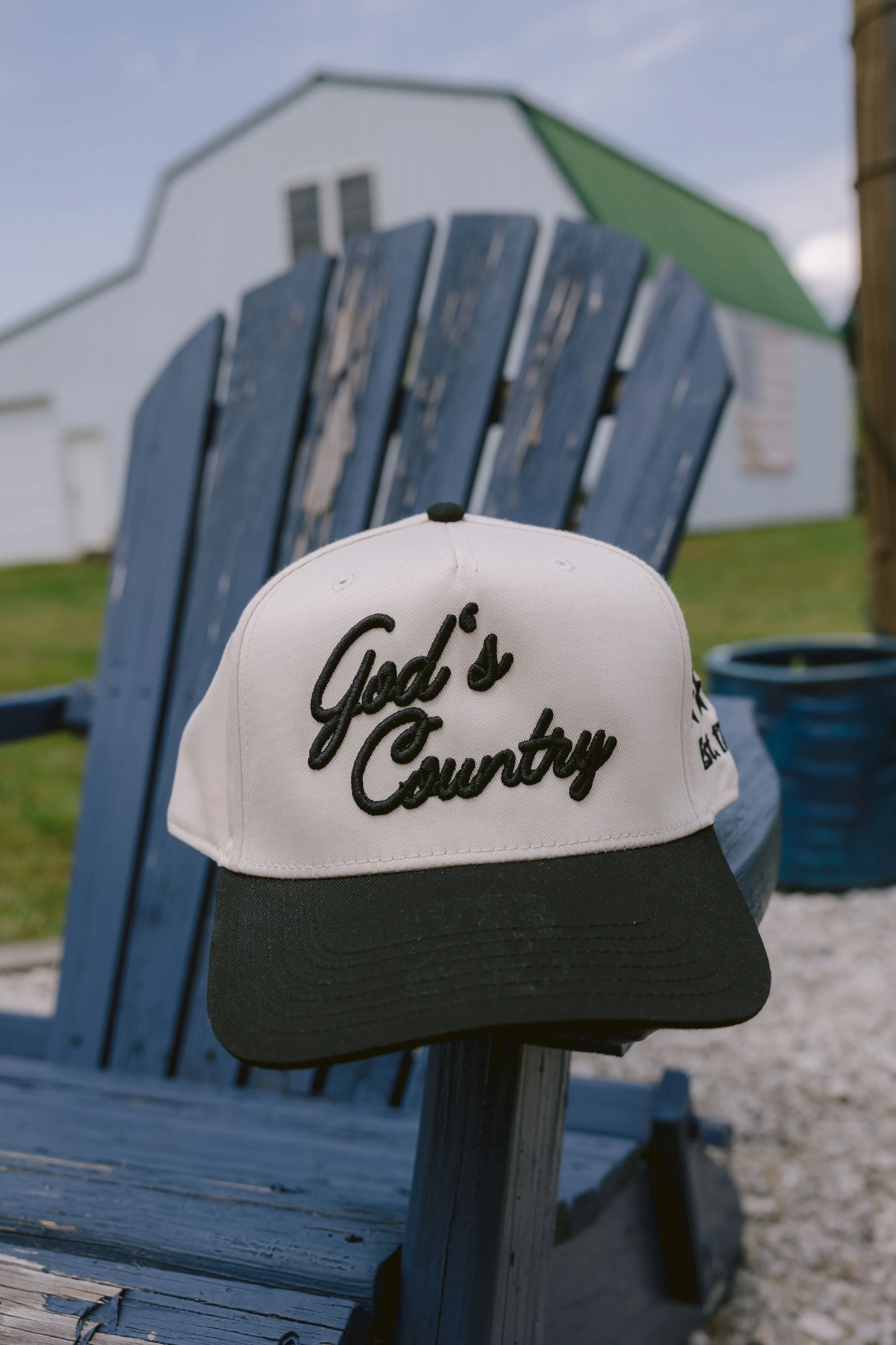 God's Country - Vintage Trucker Hat - Image 12