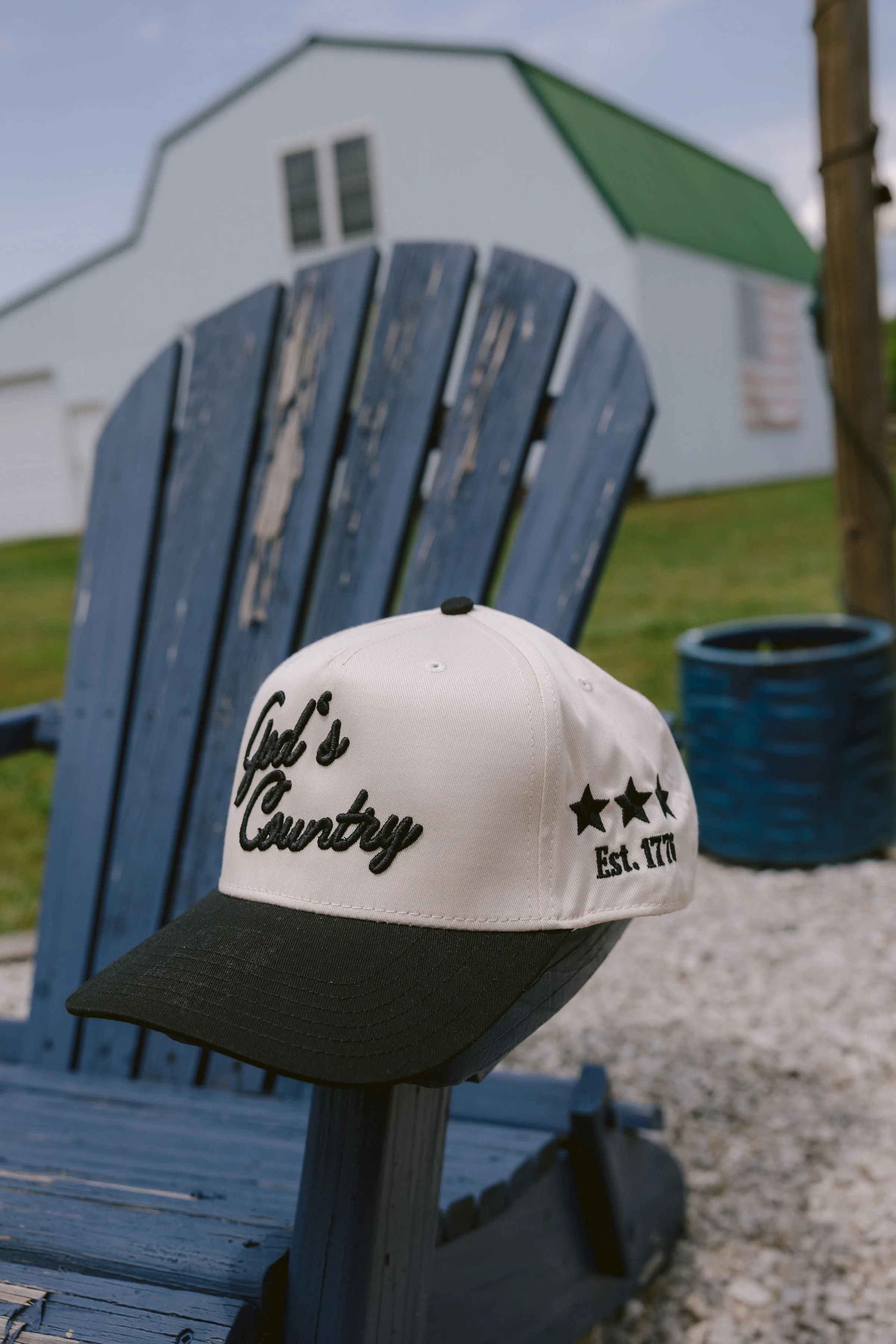 God's Country - Vintage Trucker Hat - Image 14