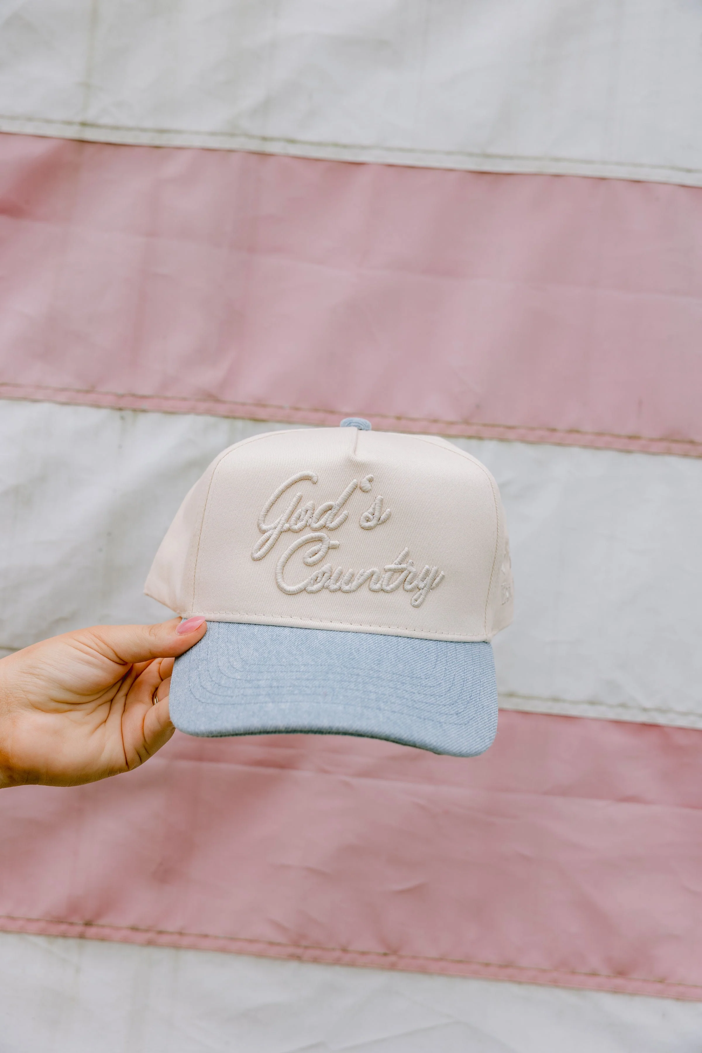 God's Country - Vintage Trucker Hat - Image 17