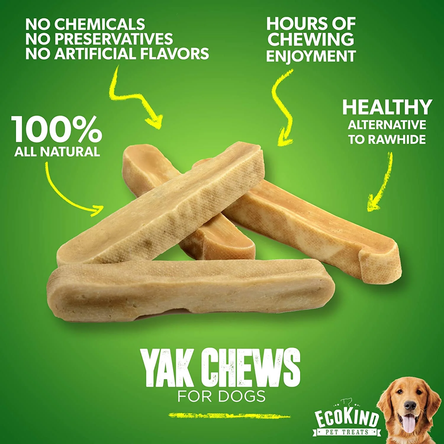 Gold Yak Chews for Small Dogs (4 - 75 sticks) - Image 10