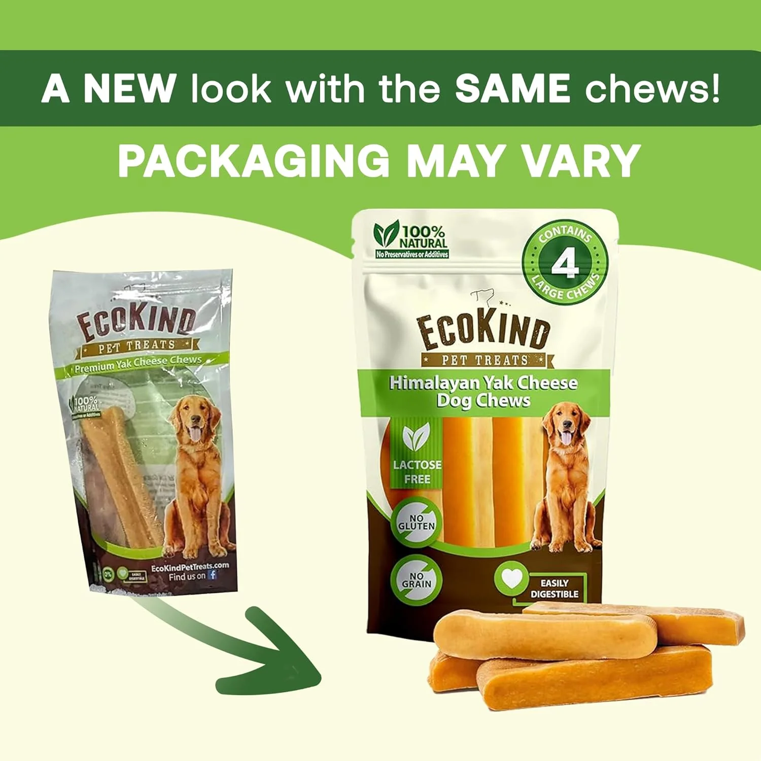 Gold Yak Chews for Small Dogs (4 - 75 sticks) - Image 2