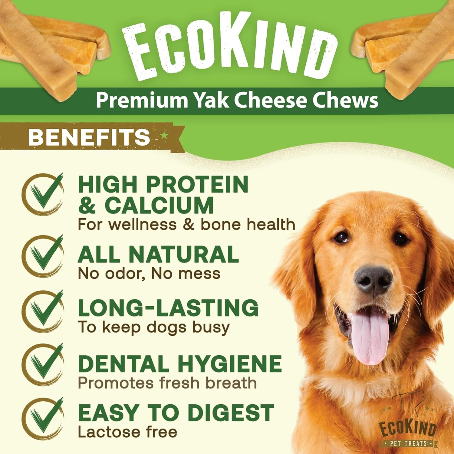 Gold Yak Chews for Small Dogs (4 - 75 sticks) - Image 6