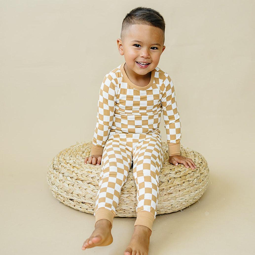 Golden Coast Check 2pc Bamboo Pajamas - Image 4