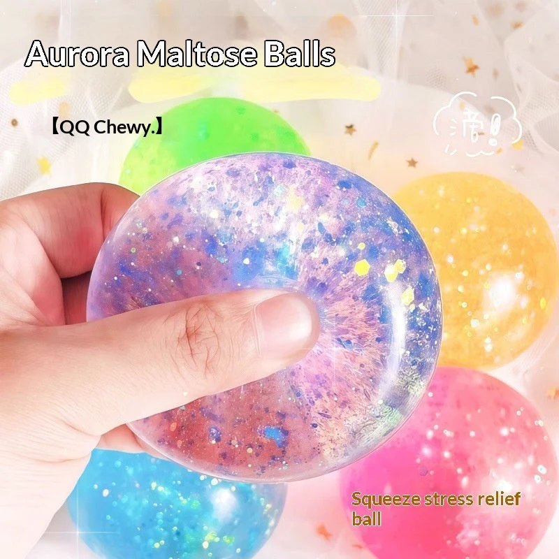 Golden Powder Maltose Ball Stress-Relief Toy - Image 2