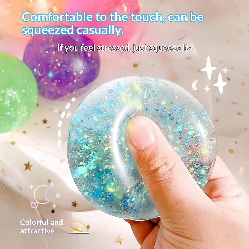 Golden Powder Maltose Ball Stress-Relief Toy - Image 3