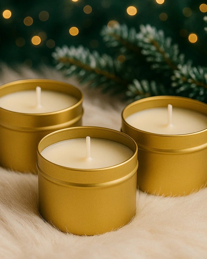 Golden Spice Candle – Vanilla & Cinnamon – Cozy Gift Idea - Image 2