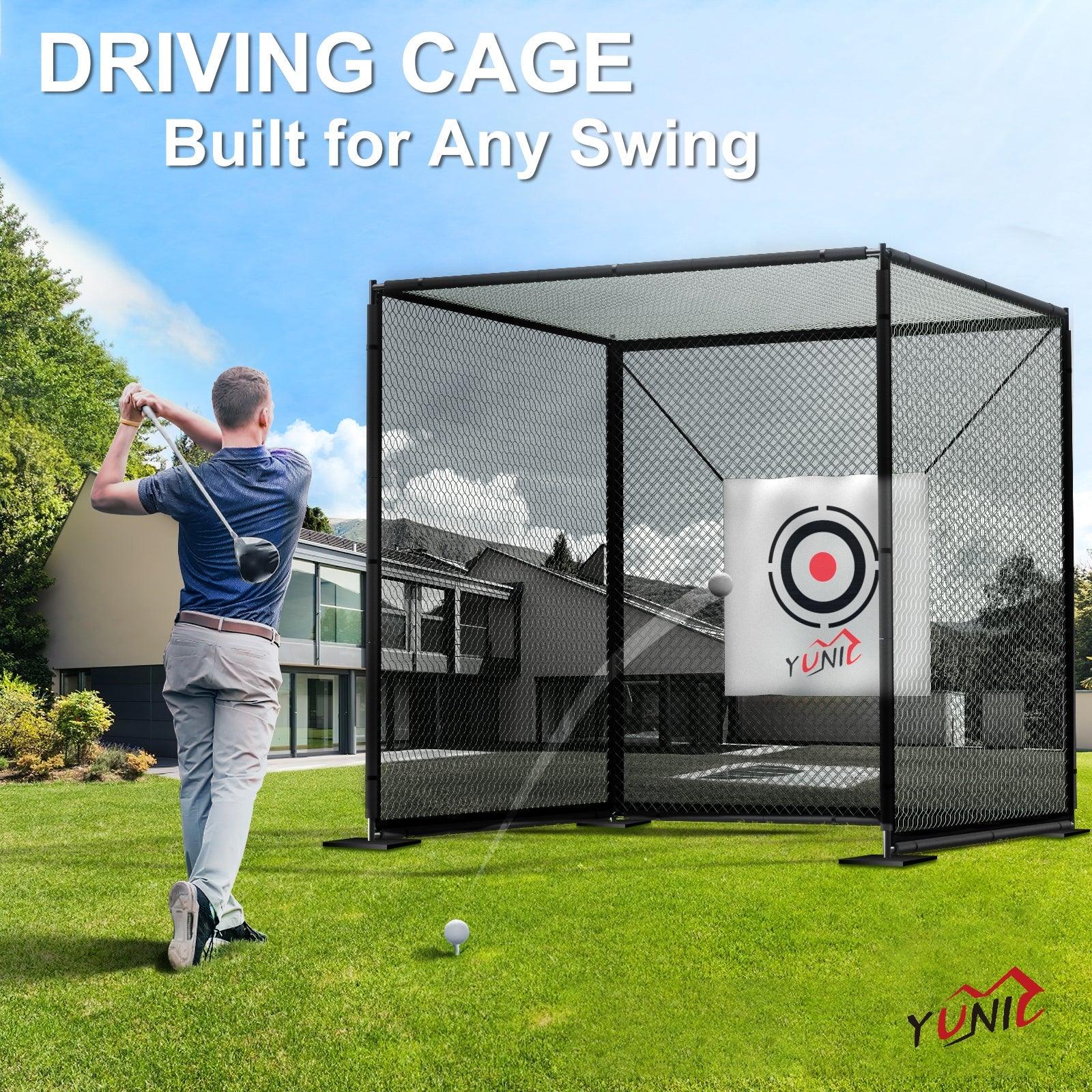 Golf Driving Practice Cage (Black) - Image 2