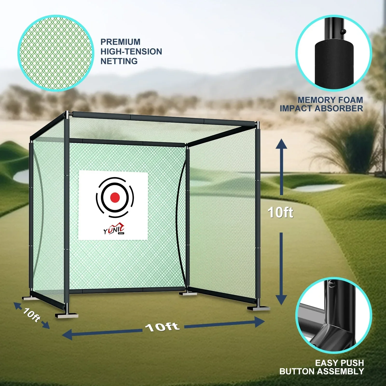 Golf Driving Practice Cage (Green) - Image 4