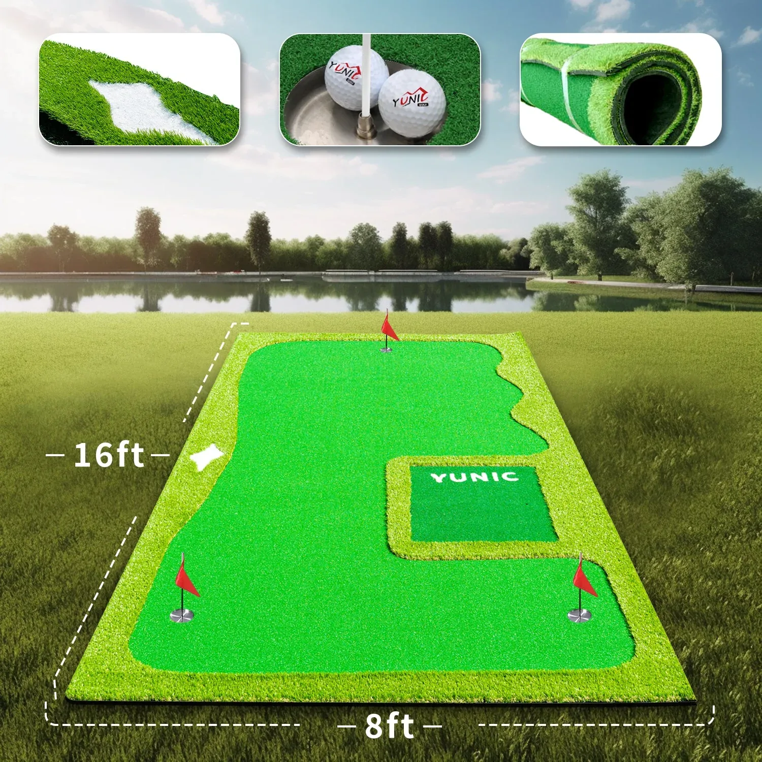 Golf Putting Green (16ft, Style B) - Image 2