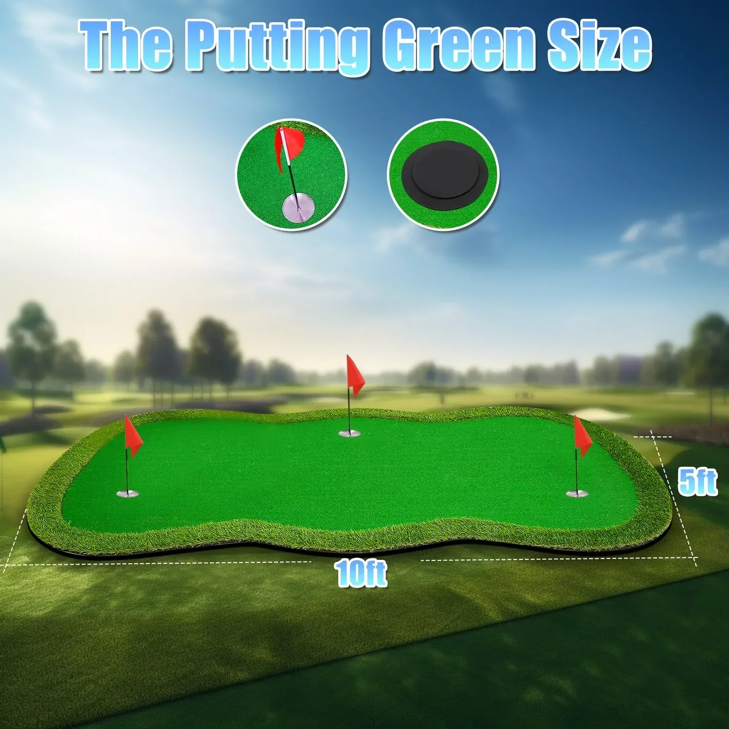 Golf Putting Green (5ft x 10ft) - Image 11