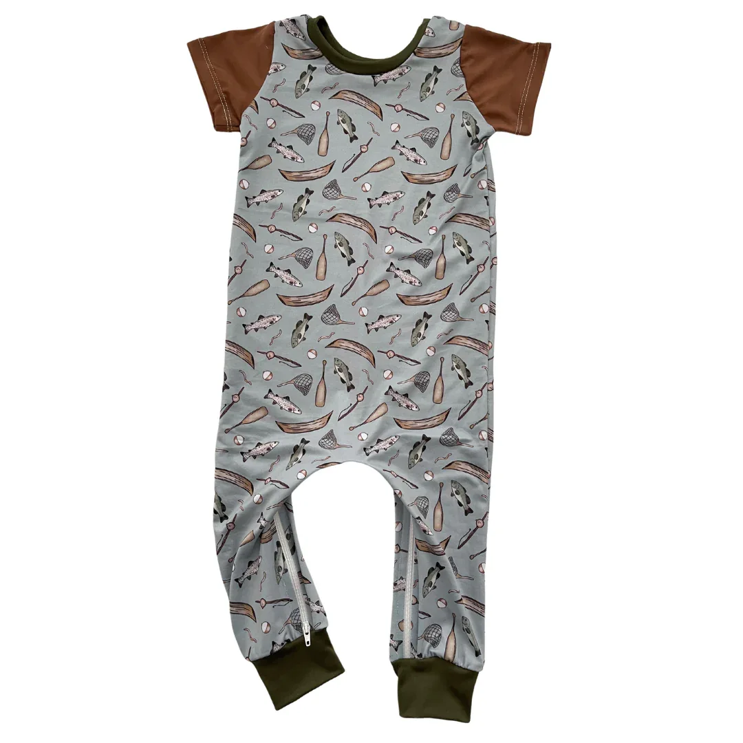 Gone Fishin’ Zip Romper - Image 2