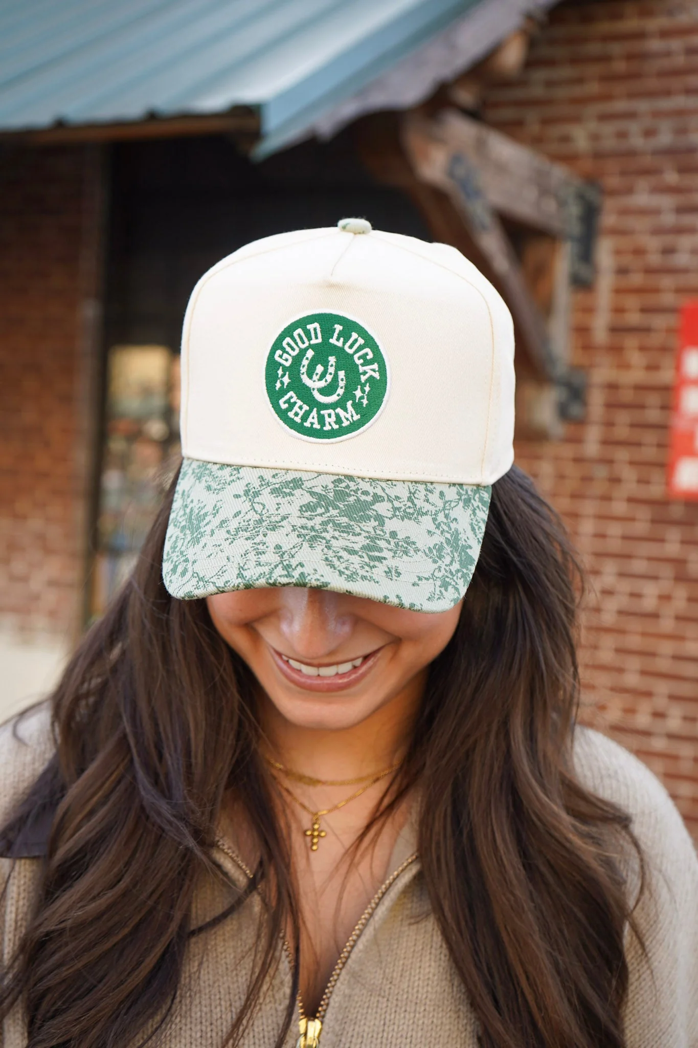 Good Luck Charm - Vintage Trucker Hat - Image 2