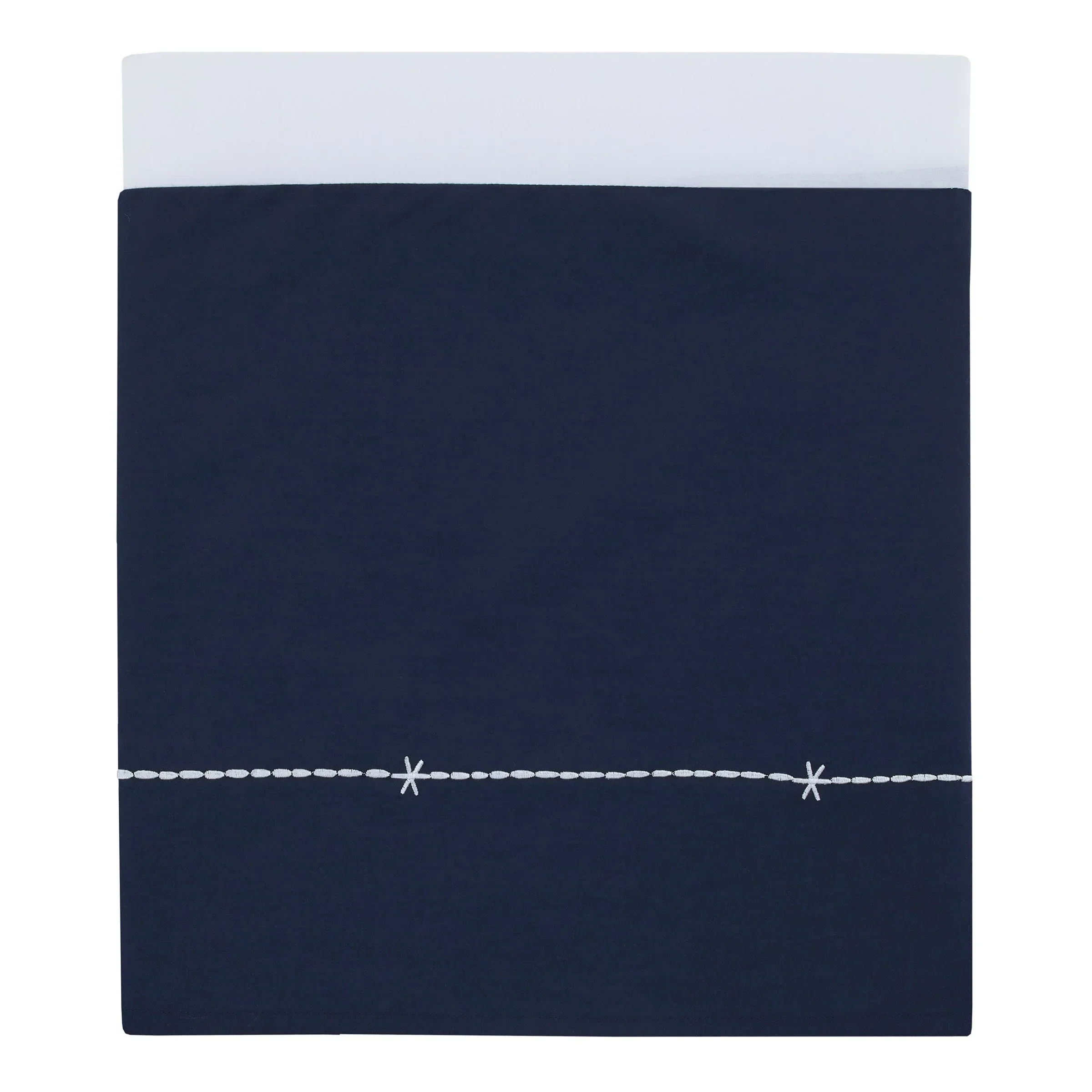 Goodnight Sleep Tight White and Blue Koala, Sloth, Bear, Star, and Moon 4 Piece Nursery Crib Bedding Set - Comforter, 100% Cotton Fitted Crib Sheet, Crib Skirt, and Storage - Image 4