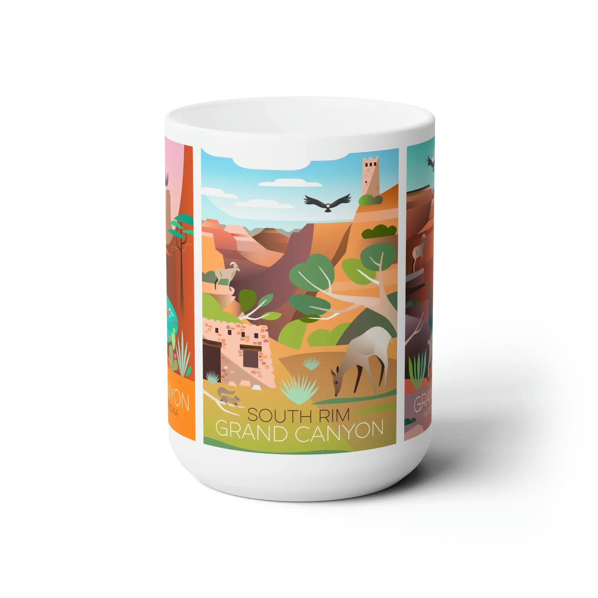 Grand Canyon National Park 3-Image Ceramic Mug 11oz or 15oz - Image 2