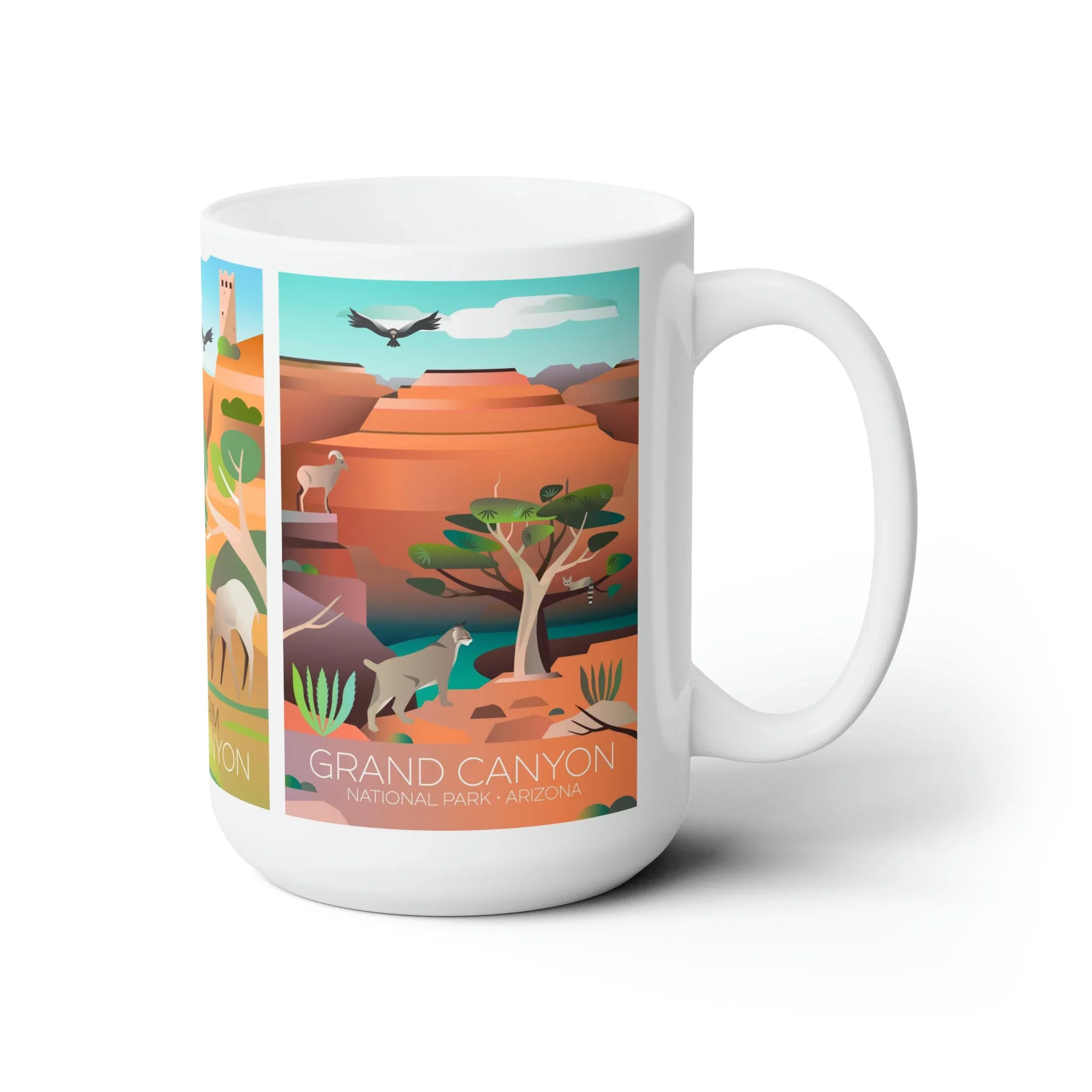 Grand Canyon National Park 3-Image Ceramic Mug 11oz or 15oz - Image 3