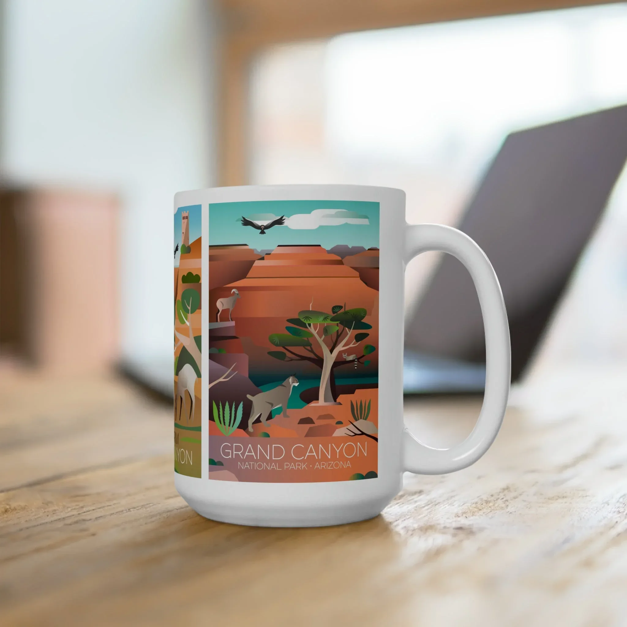 Grand Canyon National Park 3-Image Ceramic Mug 11oz or 15oz - Image 4