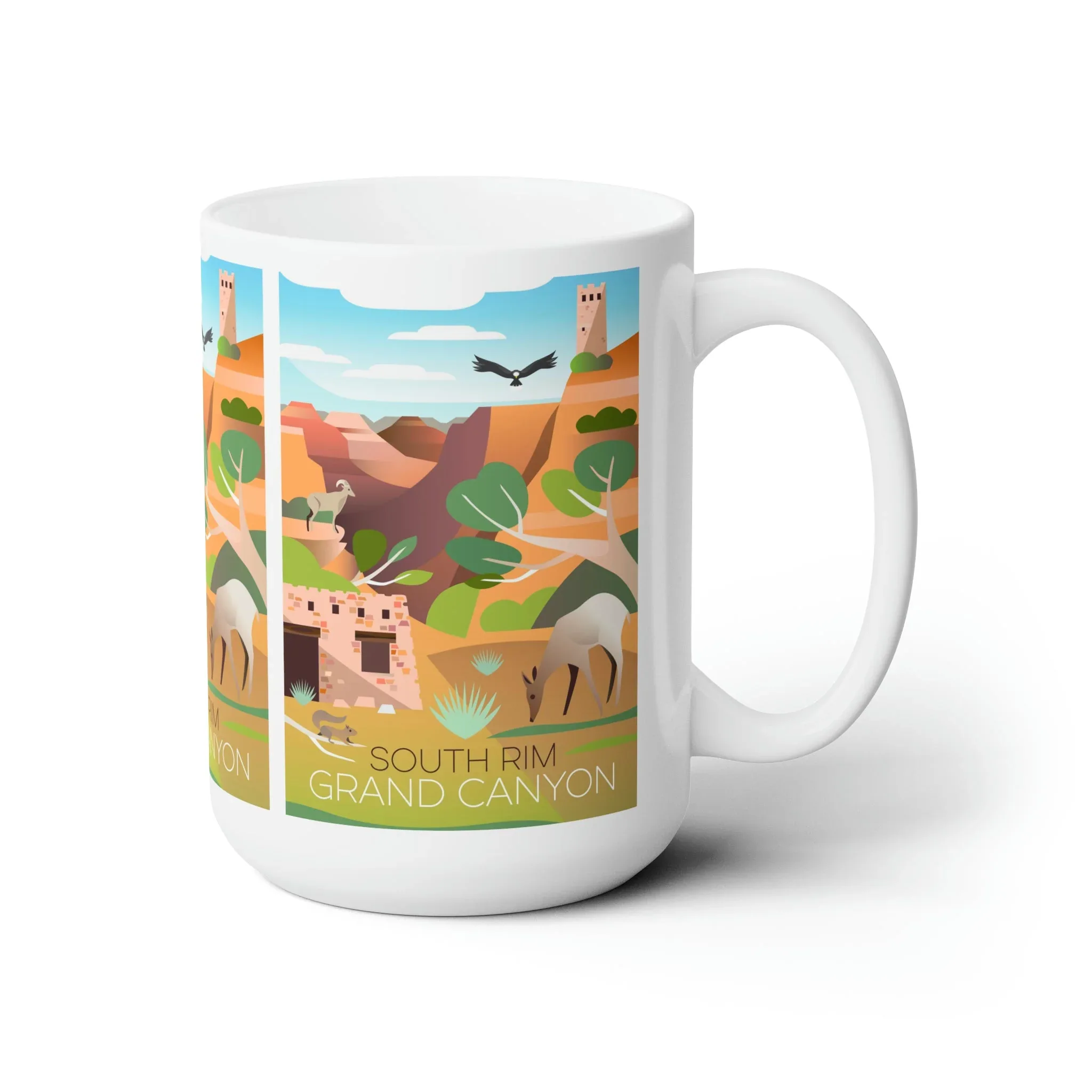 Grand Canyon National Park South Rim Ceramic Mug 11oz or 15oz - Image 3
