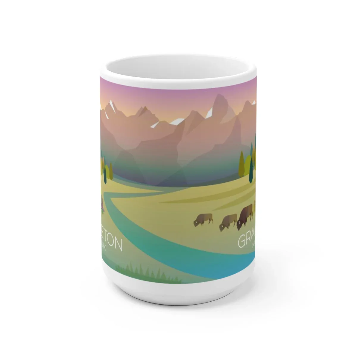 GRAND TETON NATIONAL PARK 11 OZ OR 15 OZ CERAMIC MUG - Image 2