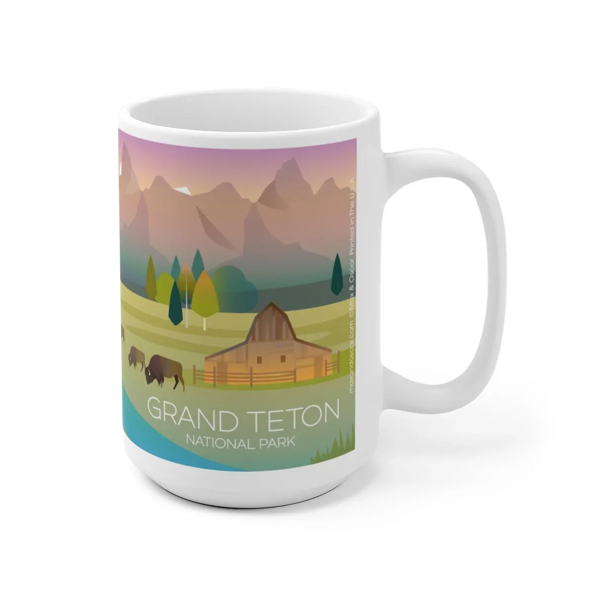 GRAND TETON NATIONAL PARK 11 OZ OR 15 OZ CERAMIC MUG - Image 3