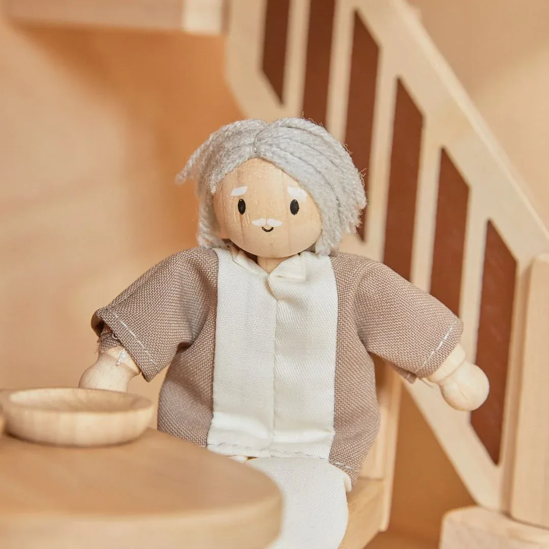 Grandfather Dollhouse Figure - Fair Skin Tone - Image 3