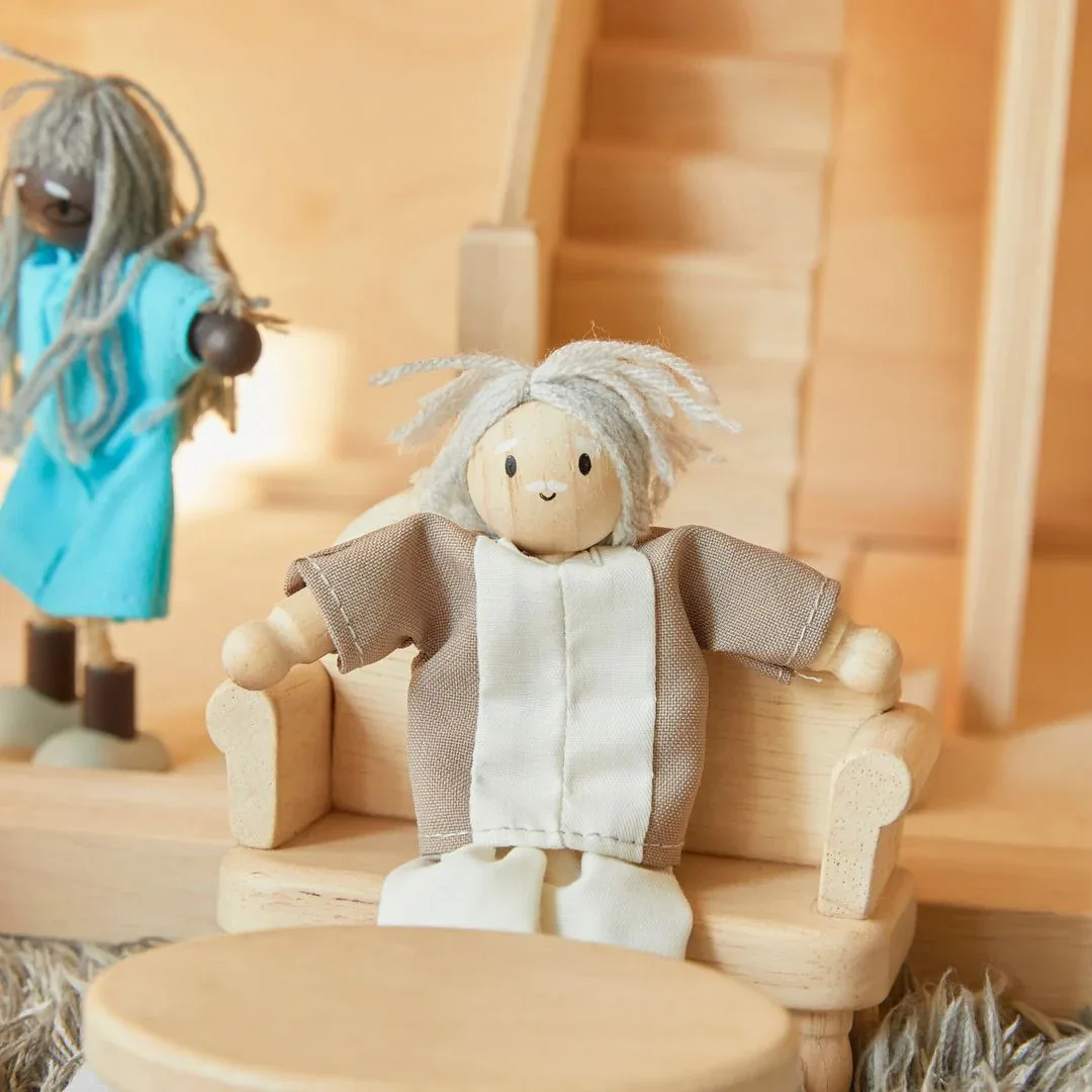 Grandfather Dollhouse Figure - Fair Skin Tone - Image 7