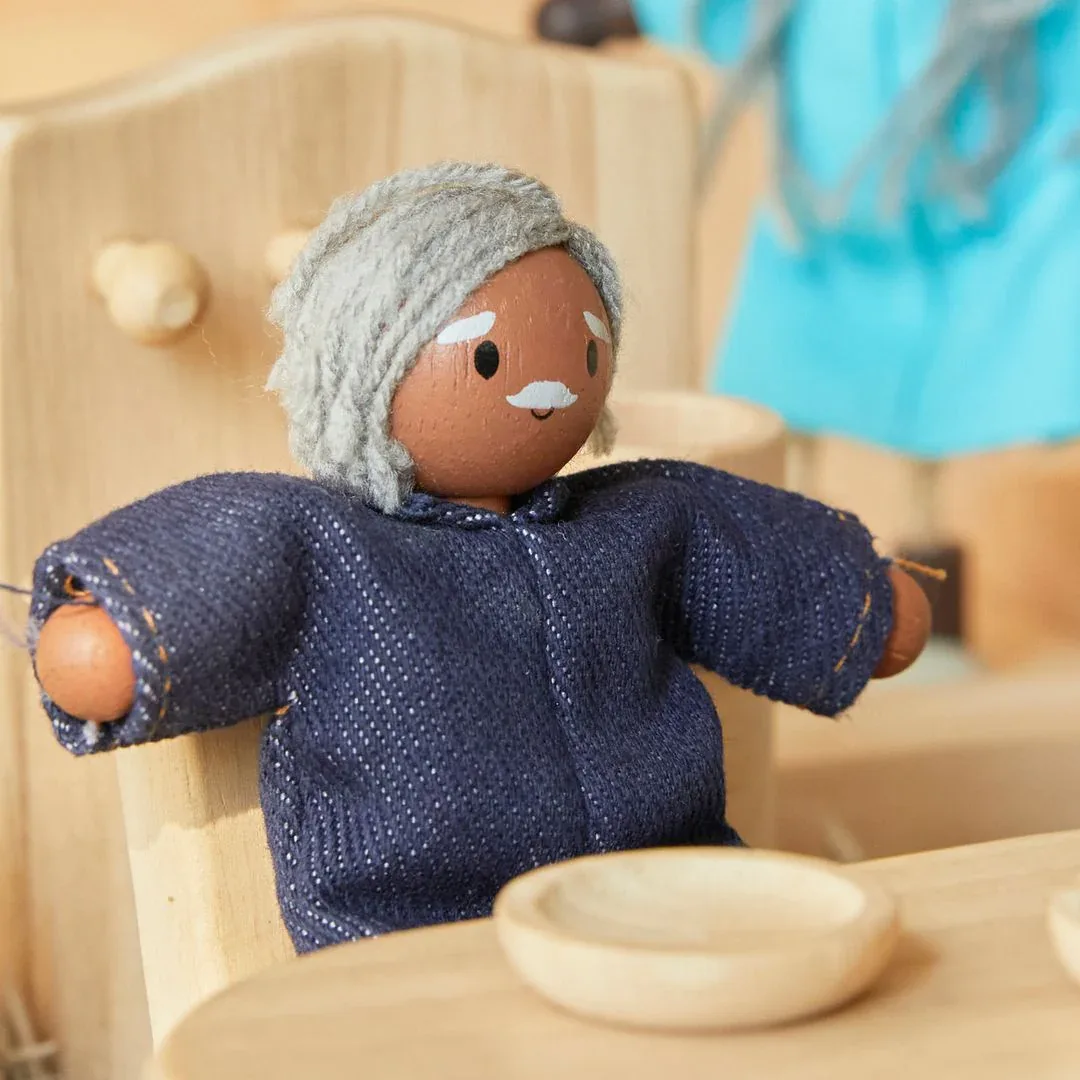 Grandfather Dollhouse Figure - Medium Skin Tone - Image 3