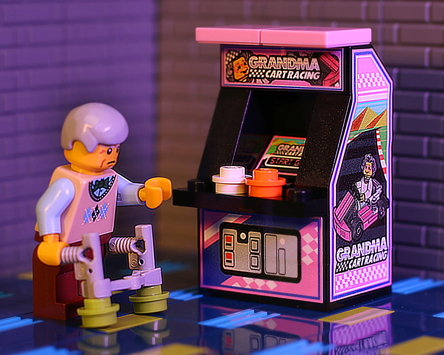 Grandma Cart Racing - B3 Customs Arcade Machine - Image 3