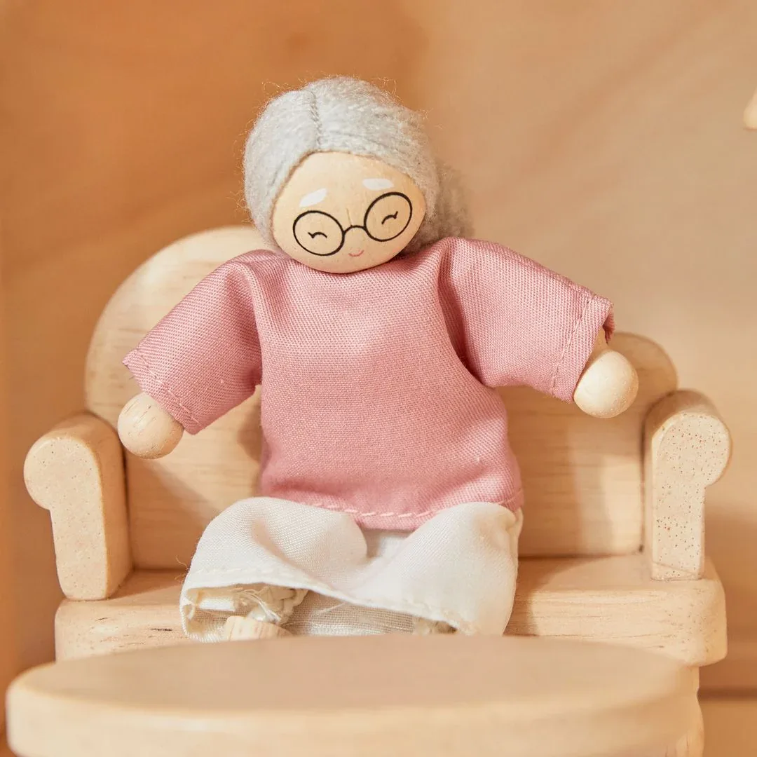 Grandmother Dollhouse Figure - Fair Skin Tone - Image 4