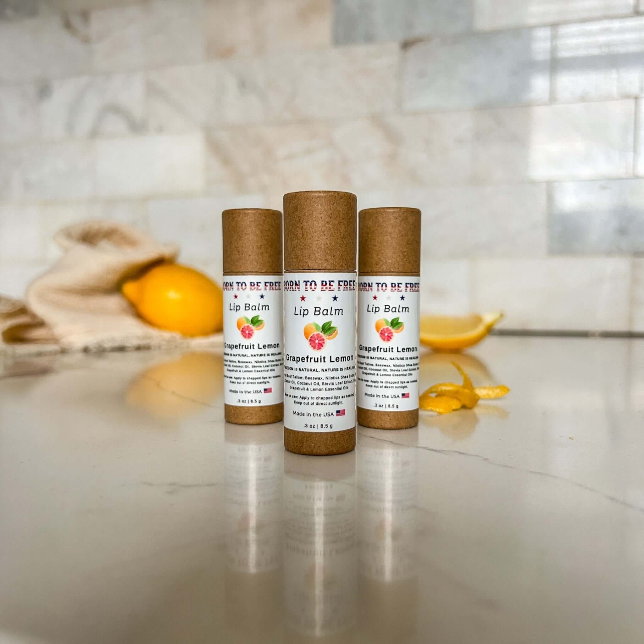 Grapefruit Lemon Lip Balm - Image 2