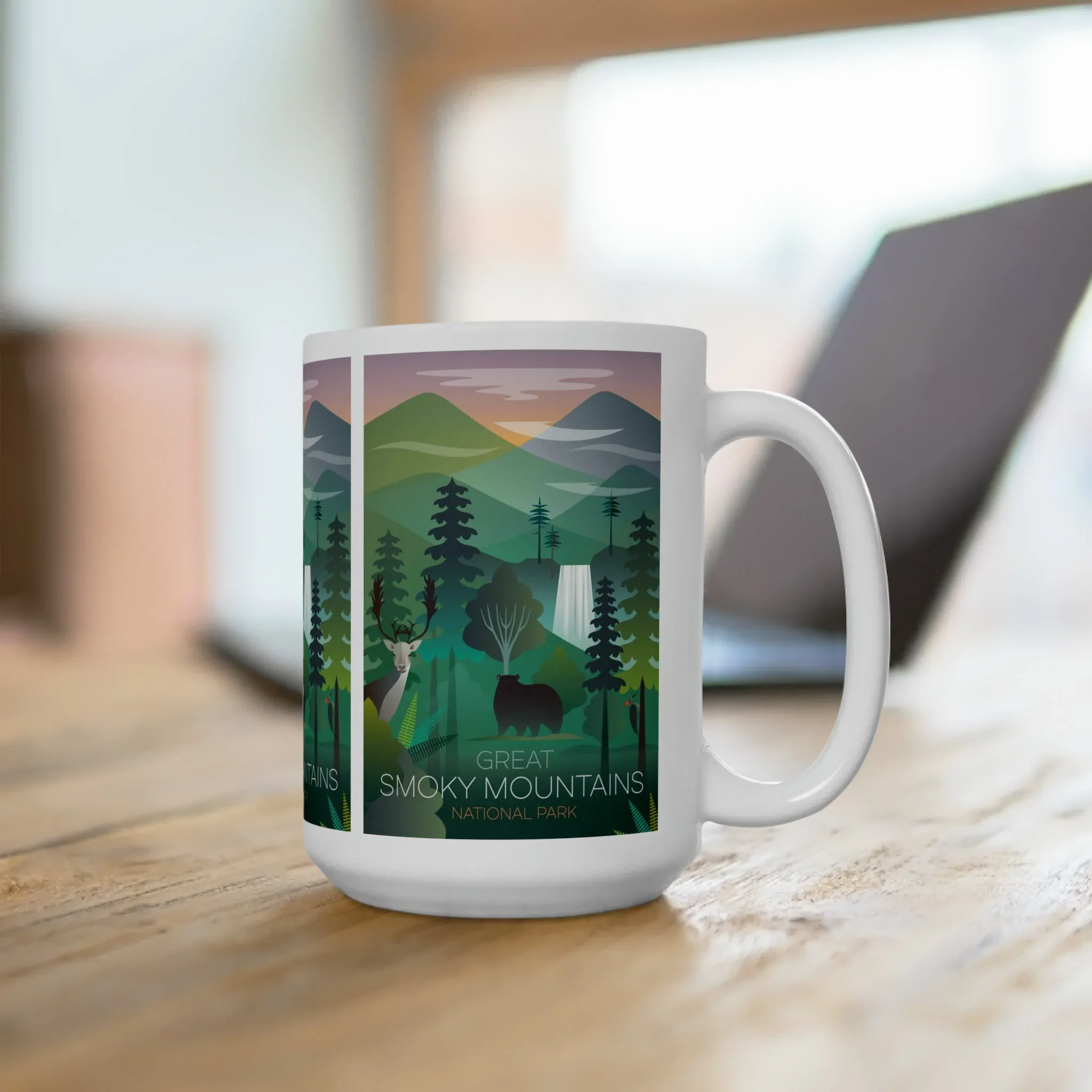 Great Smoky Mountains National Park Ceramic Mug 11oz or 15oz - Image 4