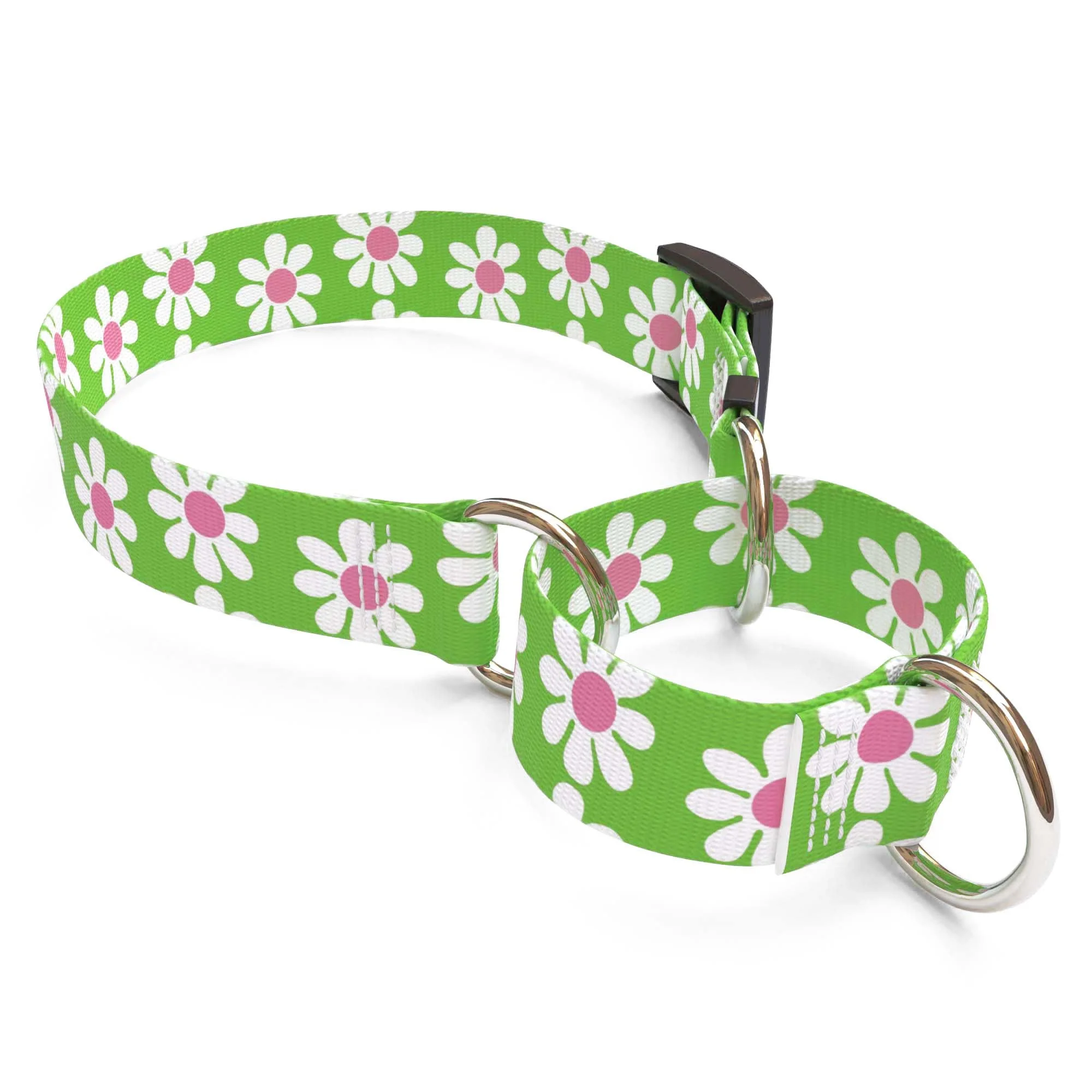 Green Daisy Dog Collar - Image 3