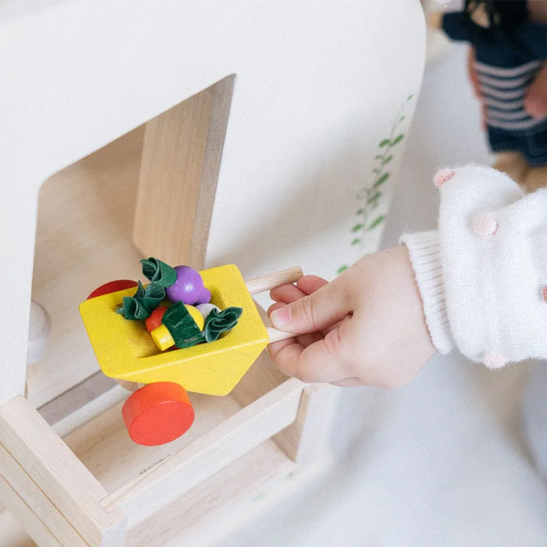 Green Dollhouse With Furniture - Image 4