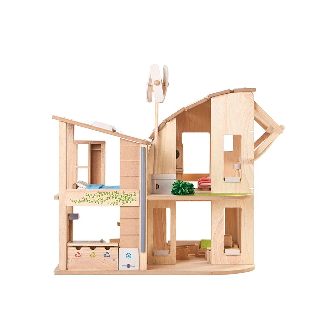 Green Dollhouse With Furniture - Image 9