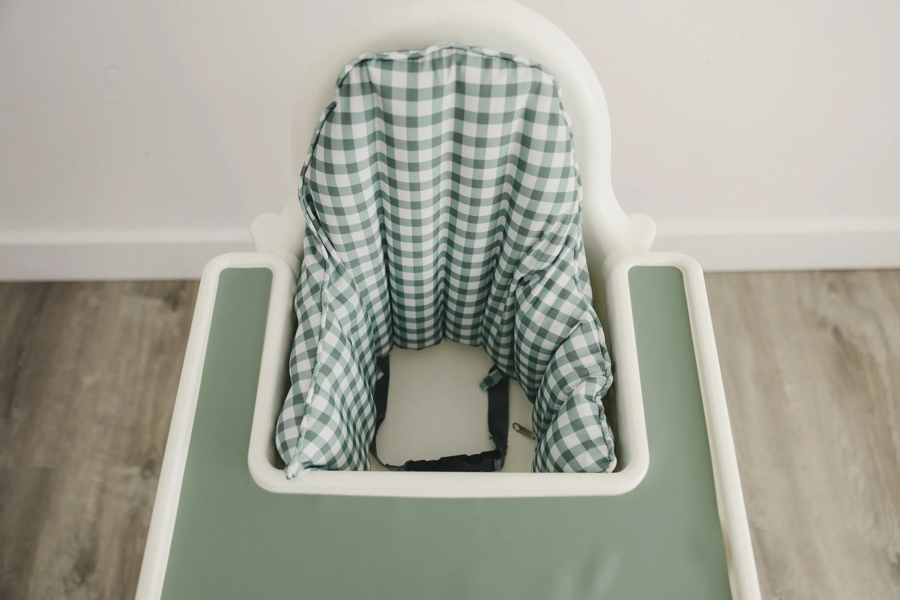 Green Gingham IKEA Antilop Cushion Cover - Image 4