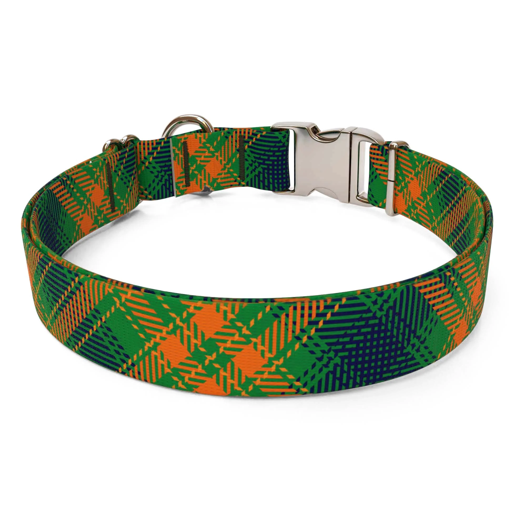 Green Kilt Plaid Dog Collar - Image 2