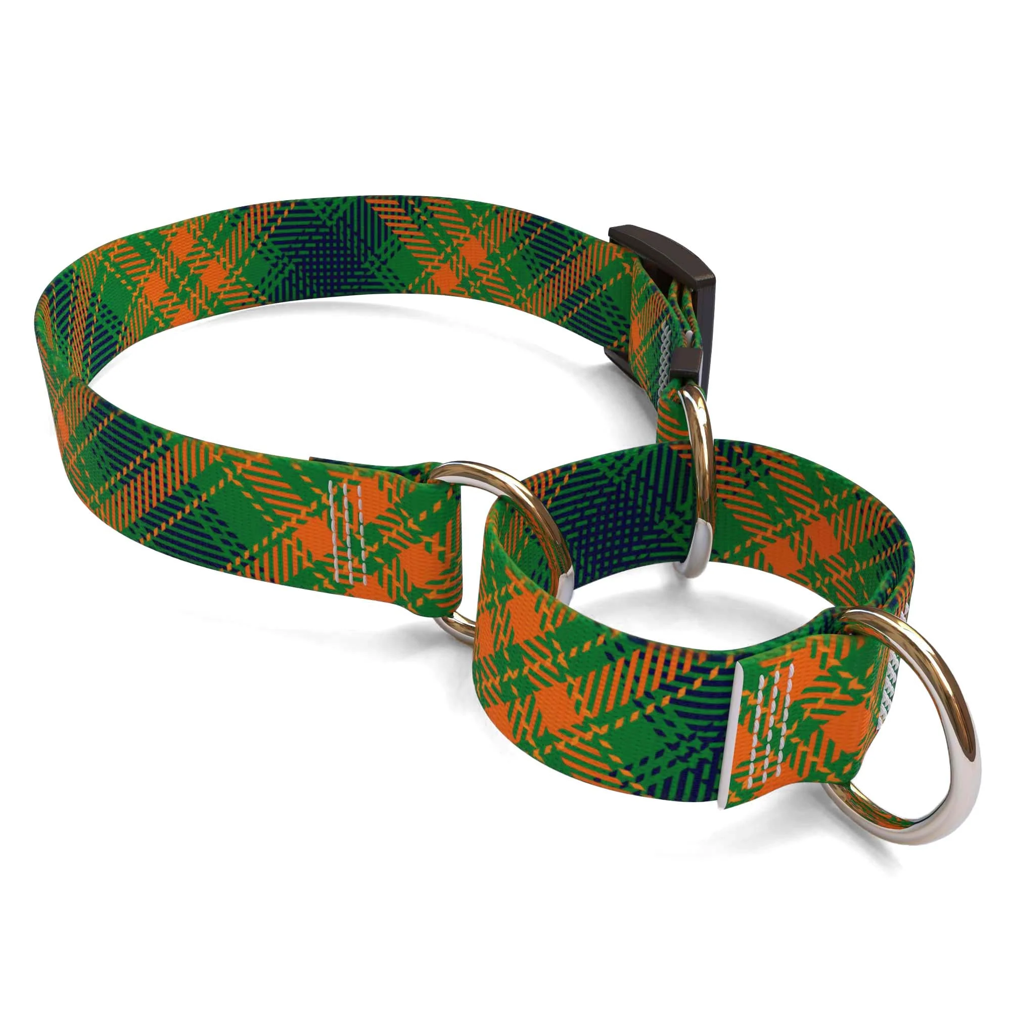 Green Kilt Plaid Dog Collar - Image 3
