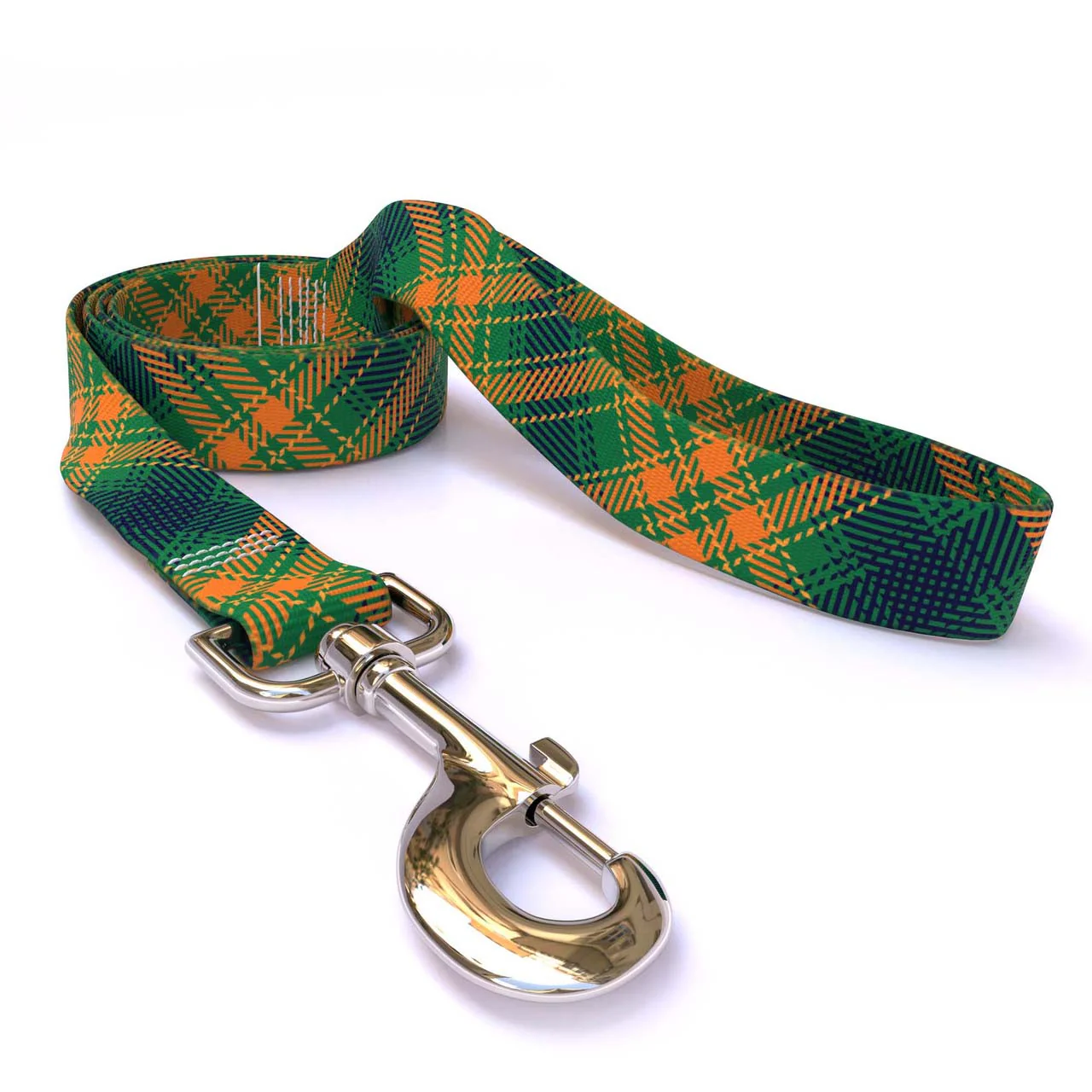 Green Kilt Plaid Dog Leash - Image 2