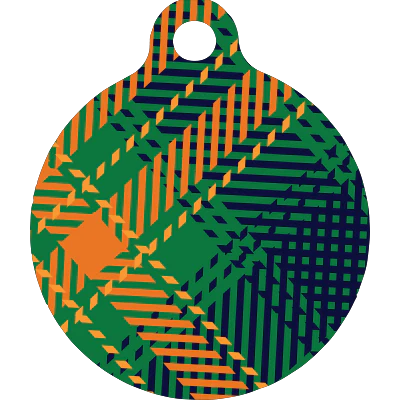 Green Kilt Plaid HD Dog ID Tag - Image 3