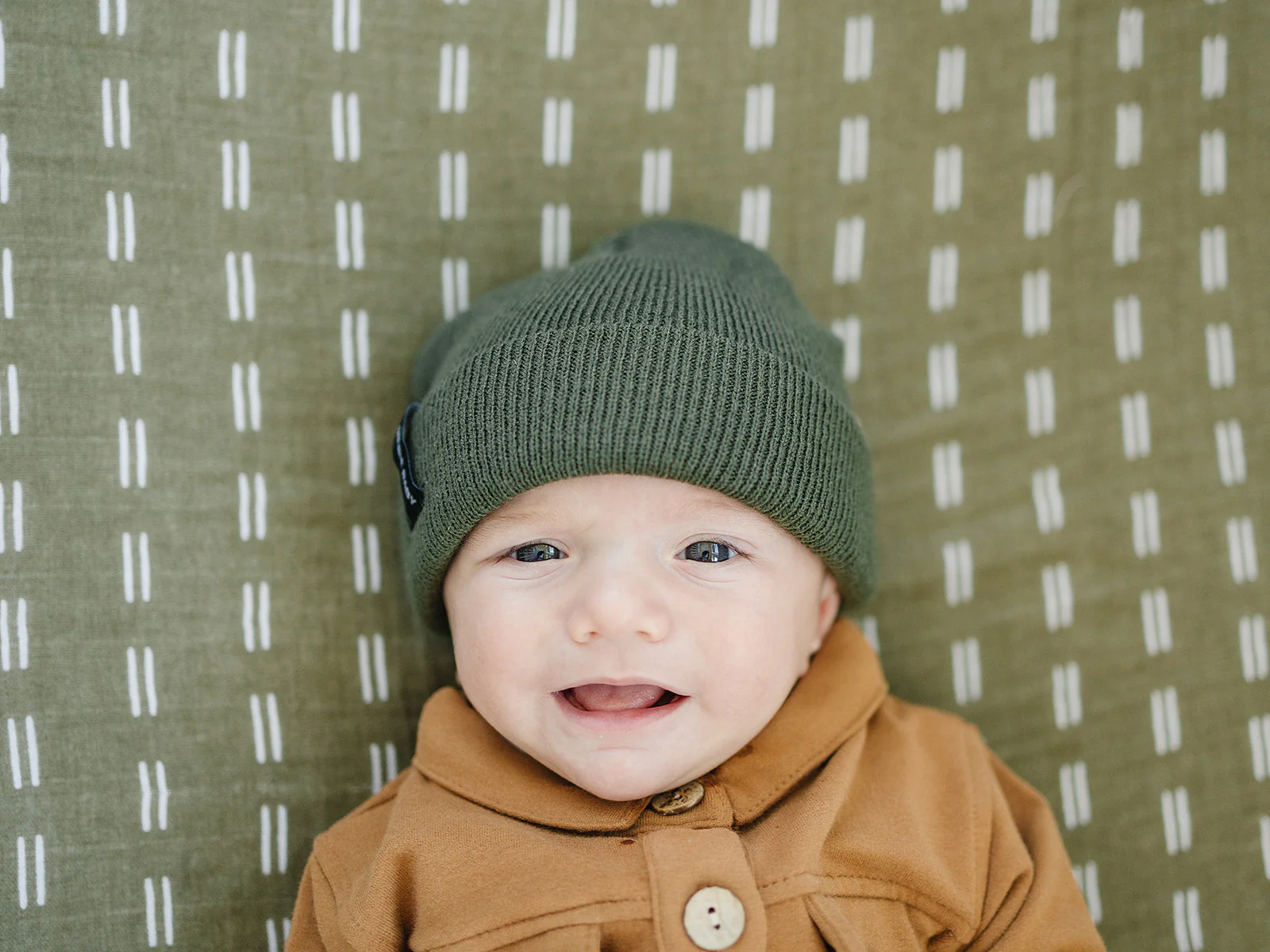 Green Mebie Baby Beanie - Image 3